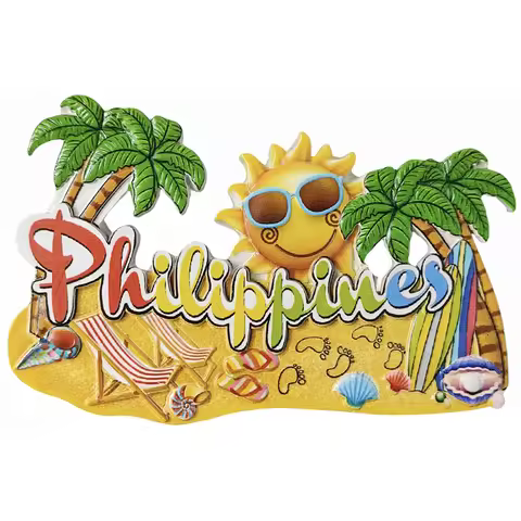 3D the Philippines Fridge Magnet Gift Souvenir Resin Refrigerator Magnetic Sticker Collection Home D