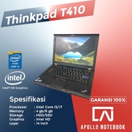 Laptop Lenovo Thinkpad T410 Core i5 - Second Bergaransi