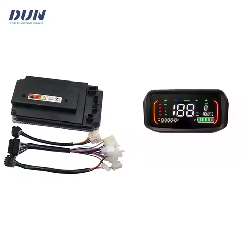 Cheap LANDE EM70 80A DC Sine Wave Brushless Motor Controller with N7 Display Speedometer for 2000w I
