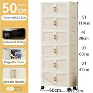 UPUP 50-90cm Lowest Price Gap Storage Organizer Magnetic Door Foldable Storage Cabinet Double Doors 