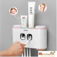 ECOCO Premium Toothpaste Dispenser (also toothbrush holder) - Luxurious, Convenient