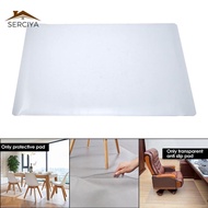 Serciya แผ่นปูชายเครื่องป้องกันพรมคอมพิวเตอร์สติ๊กเกอร์ PVC กันรอยพรมรองเก้าอี้ปูพื้นแบบใส