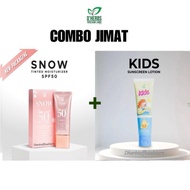 DHERBS Combo Snow Tinted Moisturizer Dan Sunscreen Kids SPF50