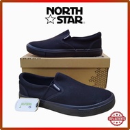 North Star Unisex Black School Shoes Slip On | Kasut Sekolah Hitam North Star Original 889-6505