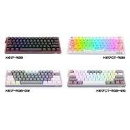 Redragon K617 Fizz 60% Wired RGB Gaming Keyboard, 61 Keys Hot-Swap Compact Mechanical Keyboard Pro D