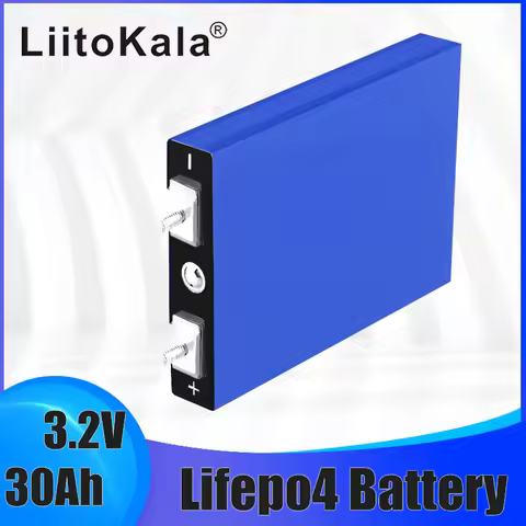 1PCS LiitoKala 3.2V 30Ah Lifepo4 Battery 4S 12.8V 30ah Lithium Iron Phosphate Battery Pack, Solar Mo