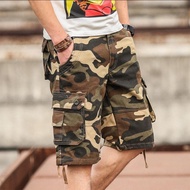 Camouflage Pants Men's Shorts Casual Cropped Pants Men's Mid-Length Pants Overalls Cropped Breeches 