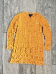 5T Polo Ralph Lauren 女童鏤空針織連衣裙 全棉