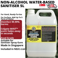 Sanitizer 5L ECOSAM Water Based Non-Alcohol Disinfectant for Hand and Surface to Sanitise