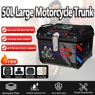 50L/57L Motorcycle ABS Top Box Waterproof Premium Motorcycle Accessories With Base Plate Steel Lock
