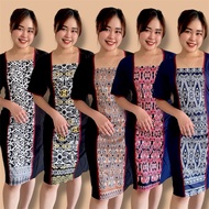 Borneo Dress Plus Size Corak Sarawak (60-85kg)