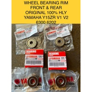 Y15ZR WHEEL BEARING RIM TAYAR BEARING FRONT REAR 6300 6202 ORIGINAL 100% HLY FOR Y15ZR V1 V2