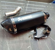 ชุดท่อสลิปออน KAWASAKI Z Ninja400Z Ninja250 ปีใหม่ แสตนเลสเกรด 304 อย่างดีสวมปลายท่อแต่งขนาด 2 นิ้ว(