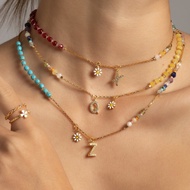 INITAL Birthdaystone NECKLACE (Choose INITIAL Letters)