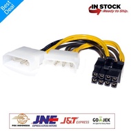 VGA POWER Cable Converter 8 PIN 8PIN TO 2 DUAL 4 PIN 4PIN MOLEX PCIE