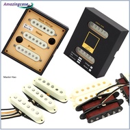AMAZ Guitar Pickup Set Alnico 5 Vintage Tone Electric Guitar Pickup Guitar Preamp Amplifier System Musical Instrument