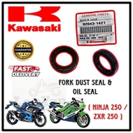 FORK OIL SEAL & DUST SEAL SET KAWASAKI NINJA 250 ( 2008-2012 ) & ZXR 250 HIGH QUALITY PRODUCT 🔥