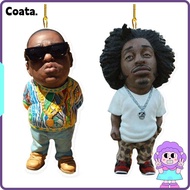 COATA Rapper Hanging Ornament, Rapper Classic Posture Accessories Car Pendant, Funny Hip Hop Brother