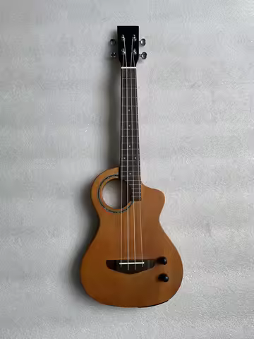 Factory Stock Electric Ukulele Portable Travel Concert 23Inch Solid Mahogany Wood Ukulele Can Play S