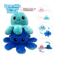 Flip Octopus Doll Viral Reversible Octopus Plush Reversible Bipolar Plushie Stuffed/Patung Sotong