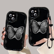 3D Butterfly Stand Holder Love Heart Bracelet Casing For OPPO A1K A55 A56 A53S A932020 F17PRO F9 F11 R15 R17 A57 2022 RENO 4 6 8T Realme 10 C11 C2 C30 C30S C31 Narzo 50 Phone Case