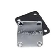 Nắp sắt phía sau cần đàn guitar Electric Fender I Fender F Neck Plate Chrome
