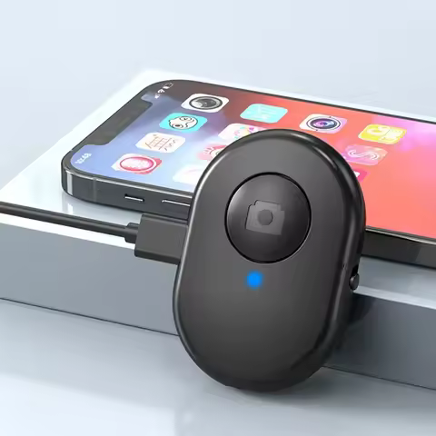 Bluetooth-Compatible Wireless Remote Controller Rechargeable Self-timer Selfie Stick Shutter Release