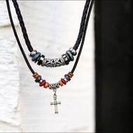 Gothic Necklace For Women - Dark Layered Butterfly Heart Pendant  Goth Choker Beaded Gothic Jewelry 