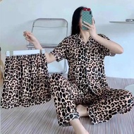 #NJOY 3in1 Korean Cute Printed Shorts Pajama Terno Sleepwear for Women