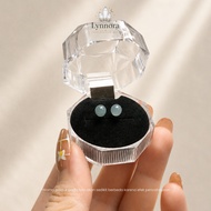 Icy Blue Water Jade Earrings S925
