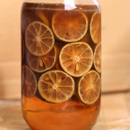 Chanh đào ngâm mật ong đường phèn Trần Mao - hũ 1kg - giảm ho hiệu quả