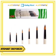 V-TEC PAINTING BRUSH SET TYPE A0018H-6A/ 6 PCS - ARTIST BRUSH SET