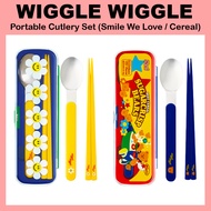 [WIGGLE WIGGLE] Portable Eco-friendly Cutlery Set (Smile We Love / Cereal)
