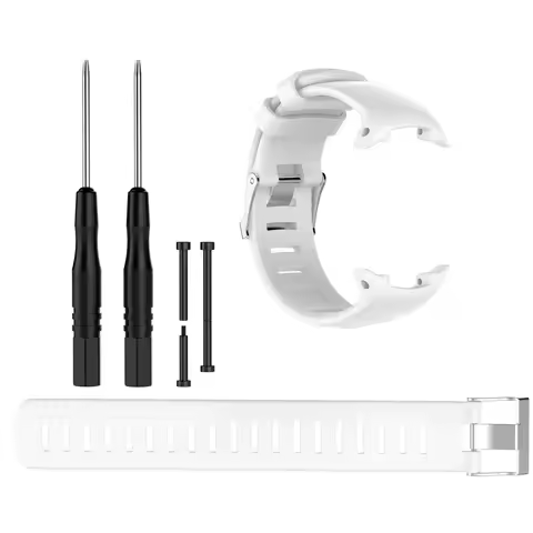 For Suunto D4/D4i/D4i Novo Diving Watch Replacement Strap Silicone Adjustable Wrist Band with Tools 