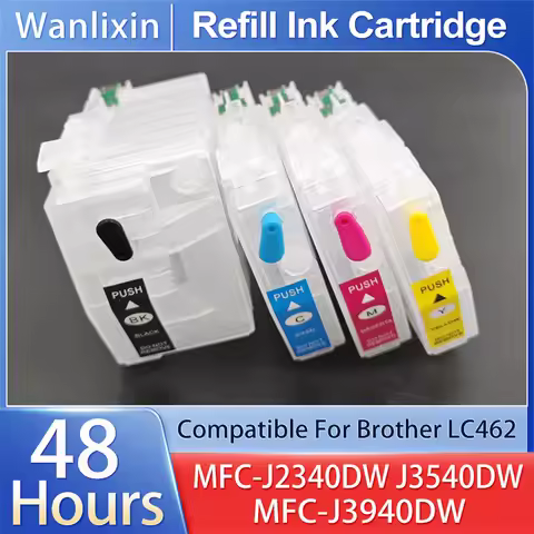 4color LC462 LC462XL Empty Refill Ink Cartridge Compatible For Brother MFC-J2340DW MFC-J3540DW MFC-J