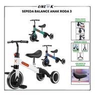ONLOOK Bicycle 3-Wheel Children'sBalance / Tricycle Balence Bike Ride On Push 3-Wheel