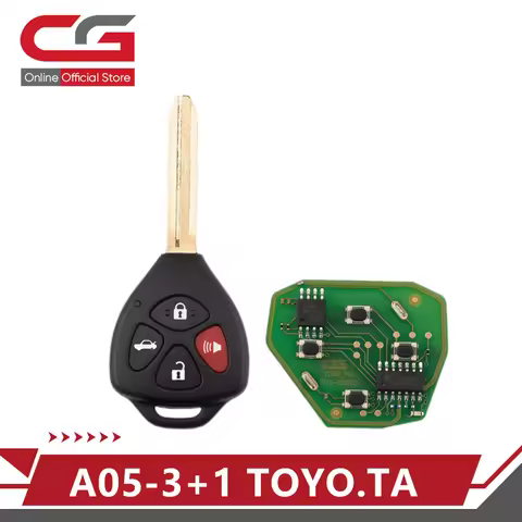 CG C13-000010 A05-3+1 TO-YO.TA(3+1) 4 Buttons Wire Remote Key Used with CGDl K2 Remote Key Programme