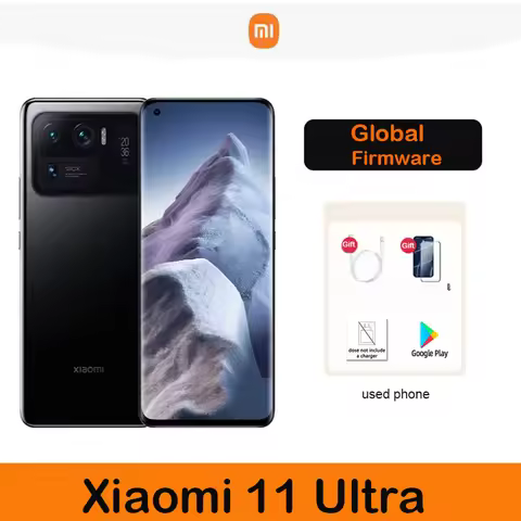 Xiaomi Mi 11 Ultra Smartphone 5G 5000mAh Battery No charger Snapdragon 888 Octa-core 50MP Camera Glo