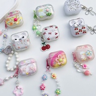 J201 Earphone Case Airpods3 Cartoon Embossed Clear Bluetooth Headphone J201 J206 Hoco EW 46 Wireless