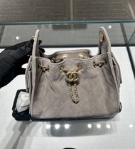 💖 Chanel 26c 灰色麂皮 25bag mini 25 hobo bag suede grey 大象灰 紫色 藍色 黑色 小號 黑金牛 黑銀 禮物 gift