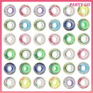 🎄🎅100 Pcs Spacer Beads Large Hole Charm Handmade Bracelet Beaded Christmas 1.4X1.4X0.7CM uiran