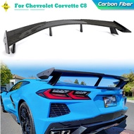 Carbon Fiber Rear Trunk Spoiler Wing for Chevrolet Corvette C8 2020 2021 Tail Spoiler Boot Lip Sting