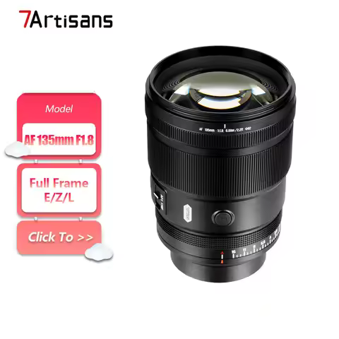 7artisans Full Frame AF 135mm F1.8 Large Aperture Mirrorless Camera Lens for Humanities Photography 