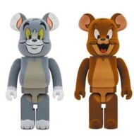 現貨 全新 正版 BE@RBRICK TOM &amp; JERRY 1000% 植絨 湯姆貓 &amp; 傑利鼠 2款一套 不拆售