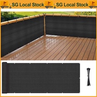 [SG Stock]Balcony Privacy Screen Cover,2.95ft x 16.5ft(0.9x5m) Privacy Screen Balcony Shield,with 35