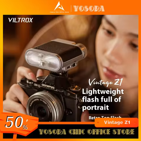 VILTROX Vintage Z1 Retro Camera Mini Portable Spark Lite Supplement Speedlight FlashLight 6500K Cust