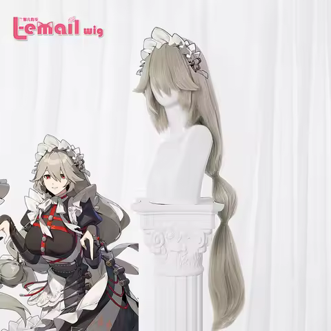 L-email wig Synthetic Hair Game Zenless Zone Zero Alexandrina Sebastiane Cosplay Wig 100cm Flaxen Co