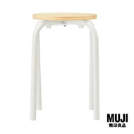มูจิ เก้าอี้สตูล - MUJI Steel Pipe Stacking Stool (W28.5 x D28.5 x H45 cm)