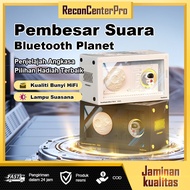 Speaker Bluetooth Lutsinar RGB Stereo Portable Dual TWS FM Jam Pengecas Anti Air