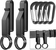 Musibo 2PCS Tactical Accessories for Duty Belt, Duty Belt Key Holder with 4Backpack Buckle, Key Holder, Belt Keychain Clip, Tactical Belt Accessories for Police Handcuff Fire Agencies Prison Guards.